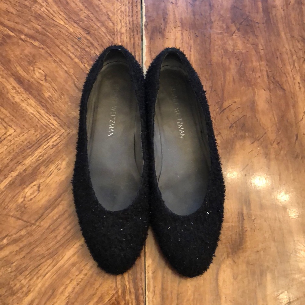 STUART WEITZMAN tweed pearl flats